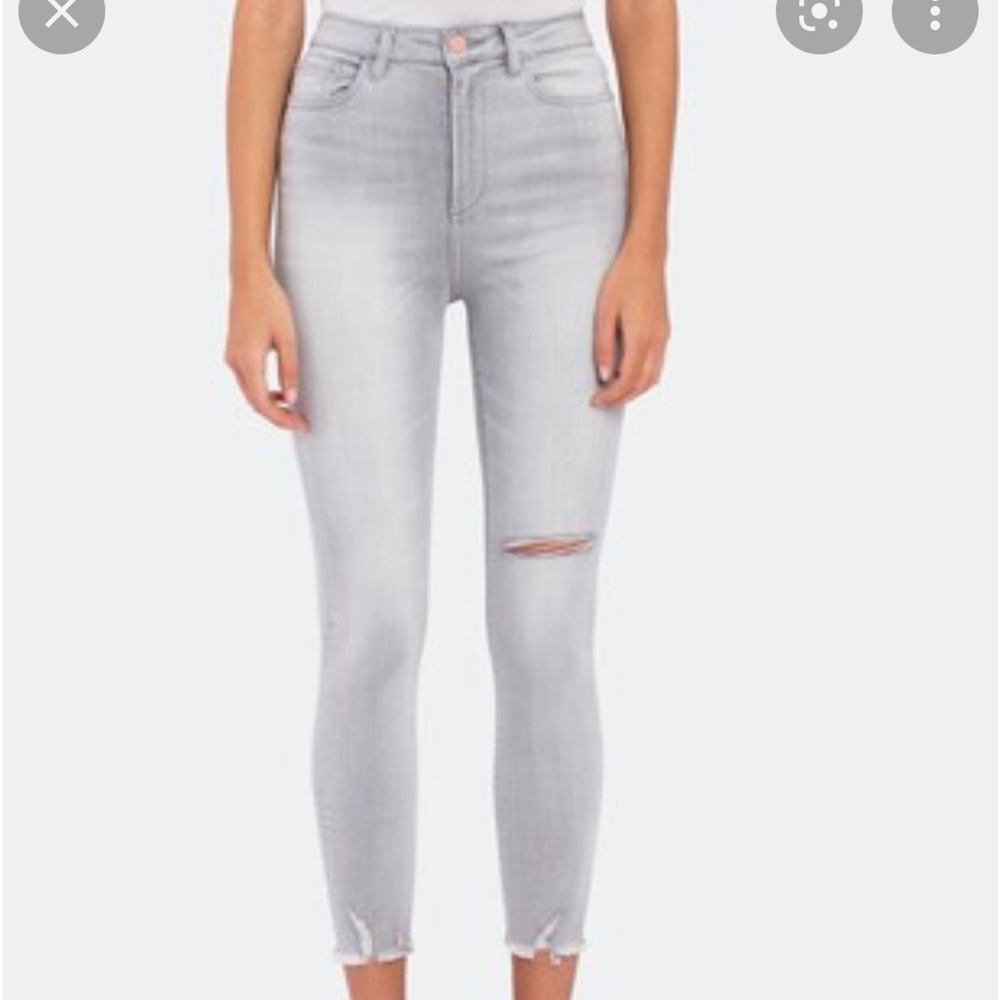 DL1961 Chrissy crop gray